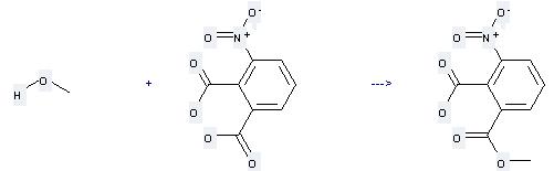 1-Methyl-3-nitrophthalate can be prepared by methanol and 3-nitro-phthalic acid by heating